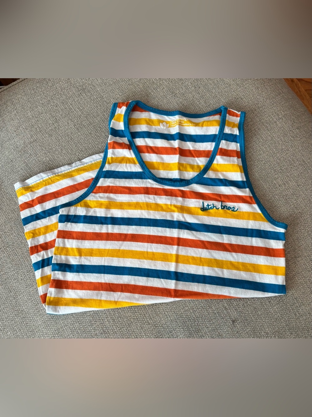 Like New - Dutch Bros Striped Tank, Small